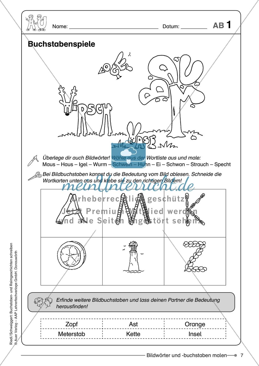 Schreibkompetenz: Buchstaben- und Reimgeschichten Preview 9