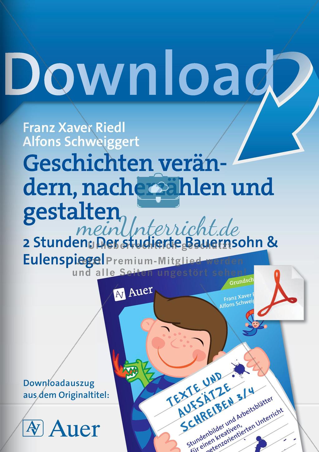 Schreibkompetenz: Literarische Texte als Schreibanregung Preview 1