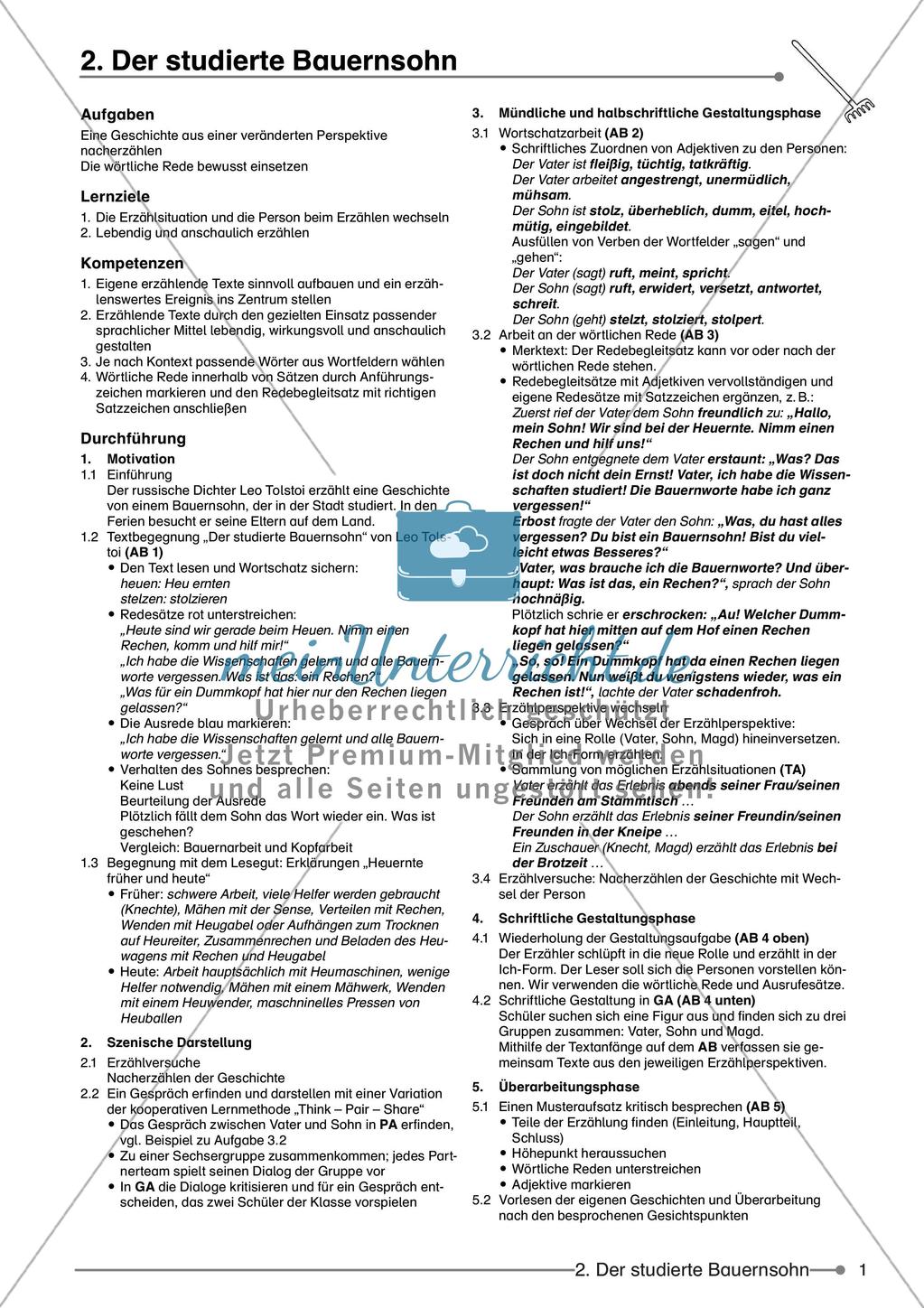 Schreibkompetenz: Literarische Texte als Schreibanregung Preview 3