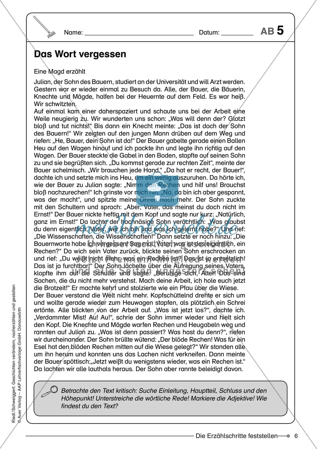 Schreibkompetenz: Literarische Texte als Schreibanregung Preview 8