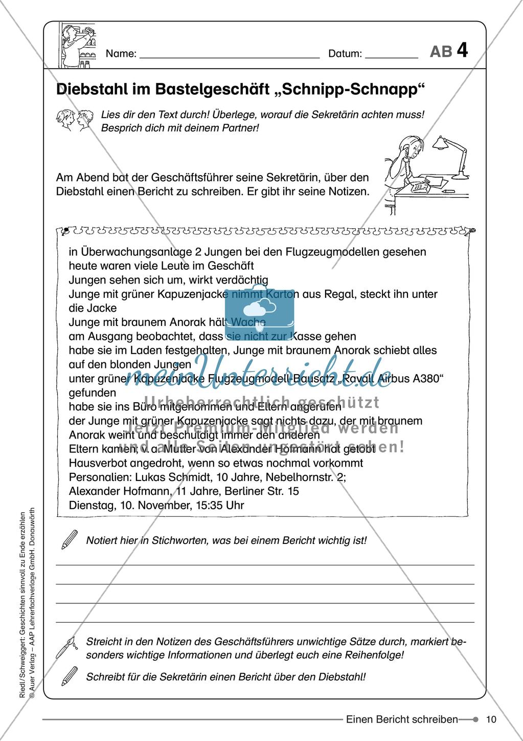 Schreibkompetenzen: Geschichten vervollständigen Preview 12