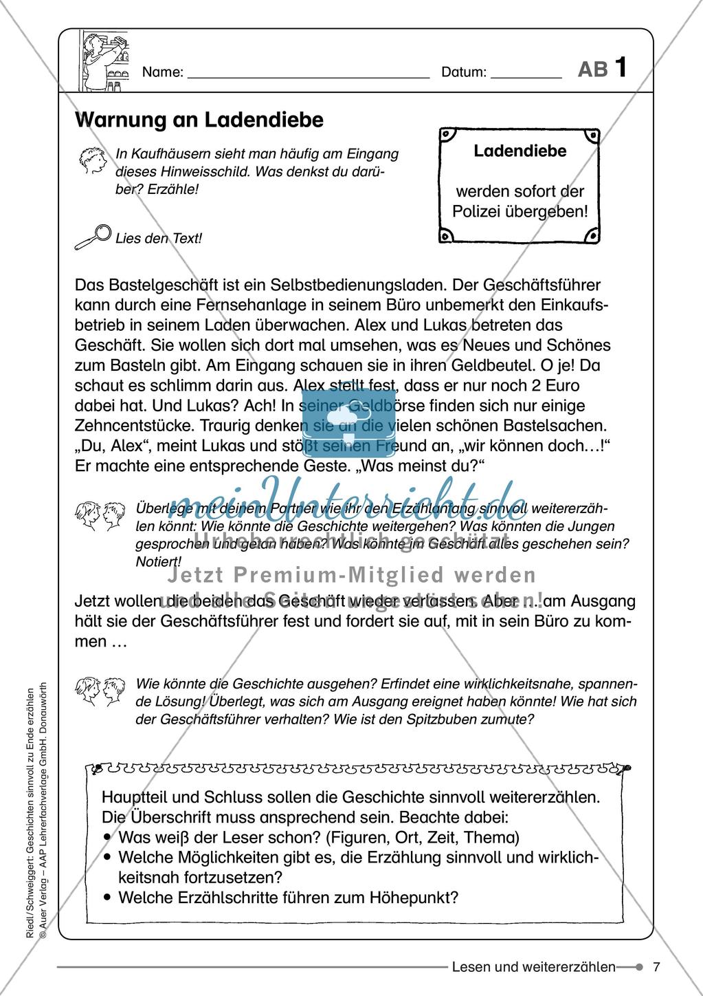 Schreibkompetenzen: Geschichten vervollständigen Preview 9