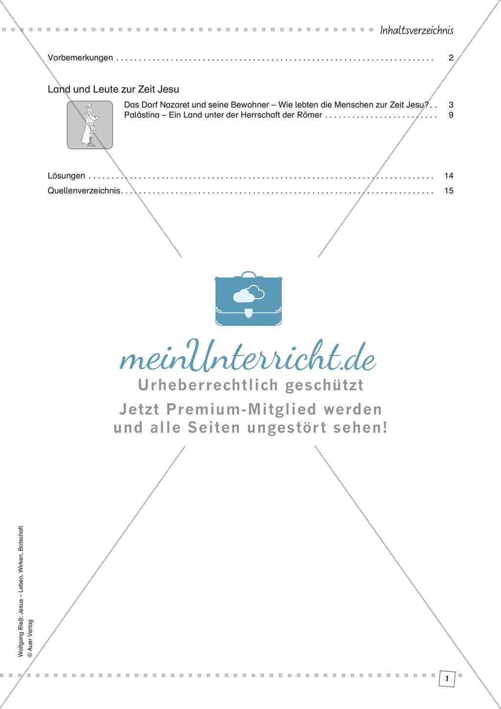 Land und Leute zur Zeit Jesu Preview 3