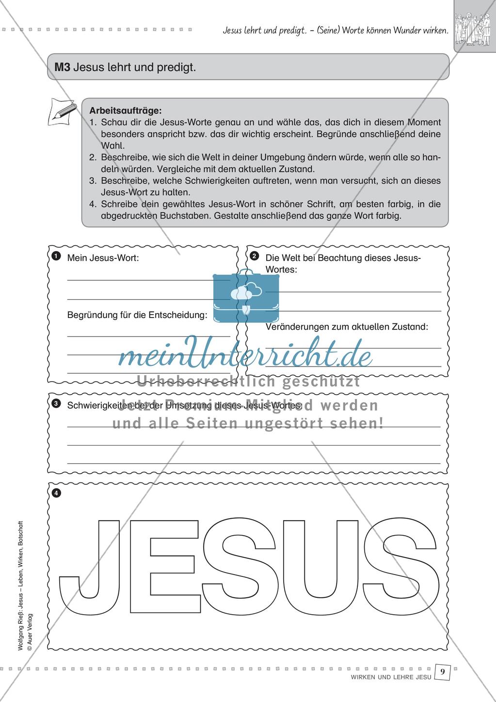 Wirken und Lehre Jesu Preview 11