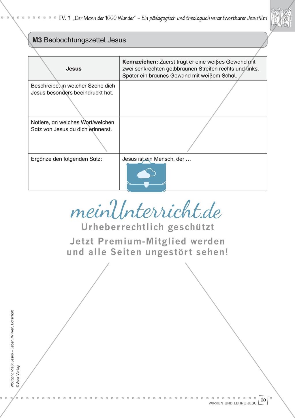 Wirken und Lehre Jesu Preview 12