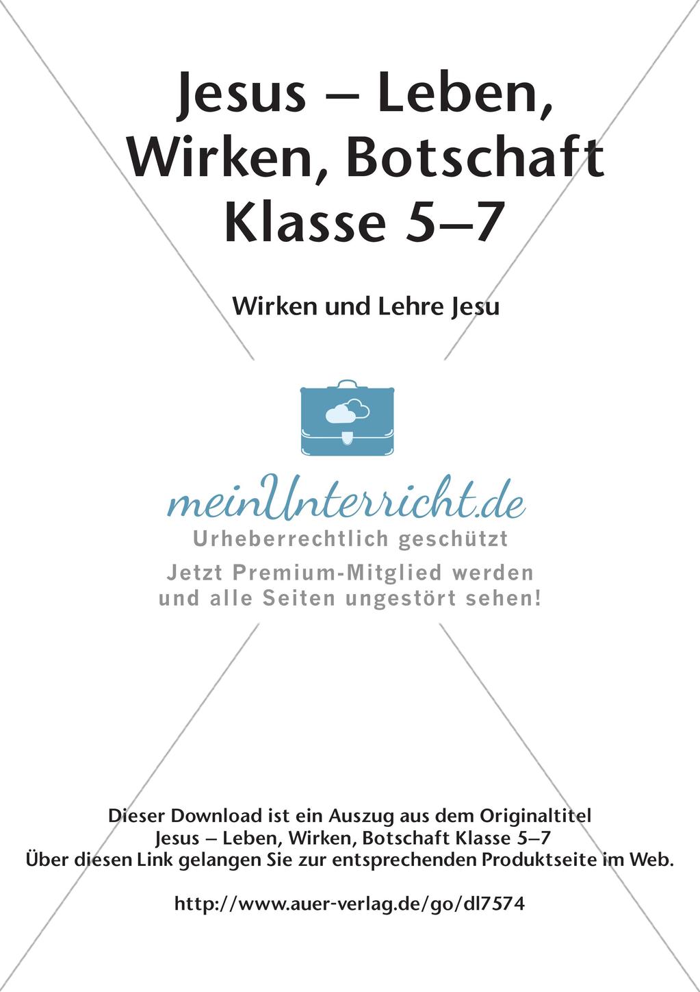 Wirken und Lehre Jesu Preview 2