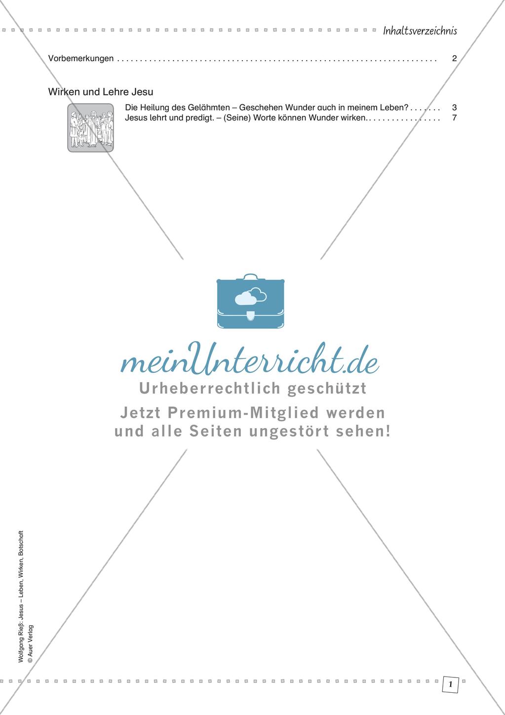 Wirken und Lehre Jesu Preview 3