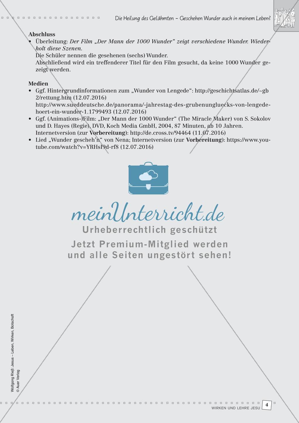 Wirken und Lehre Jesu Preview 6