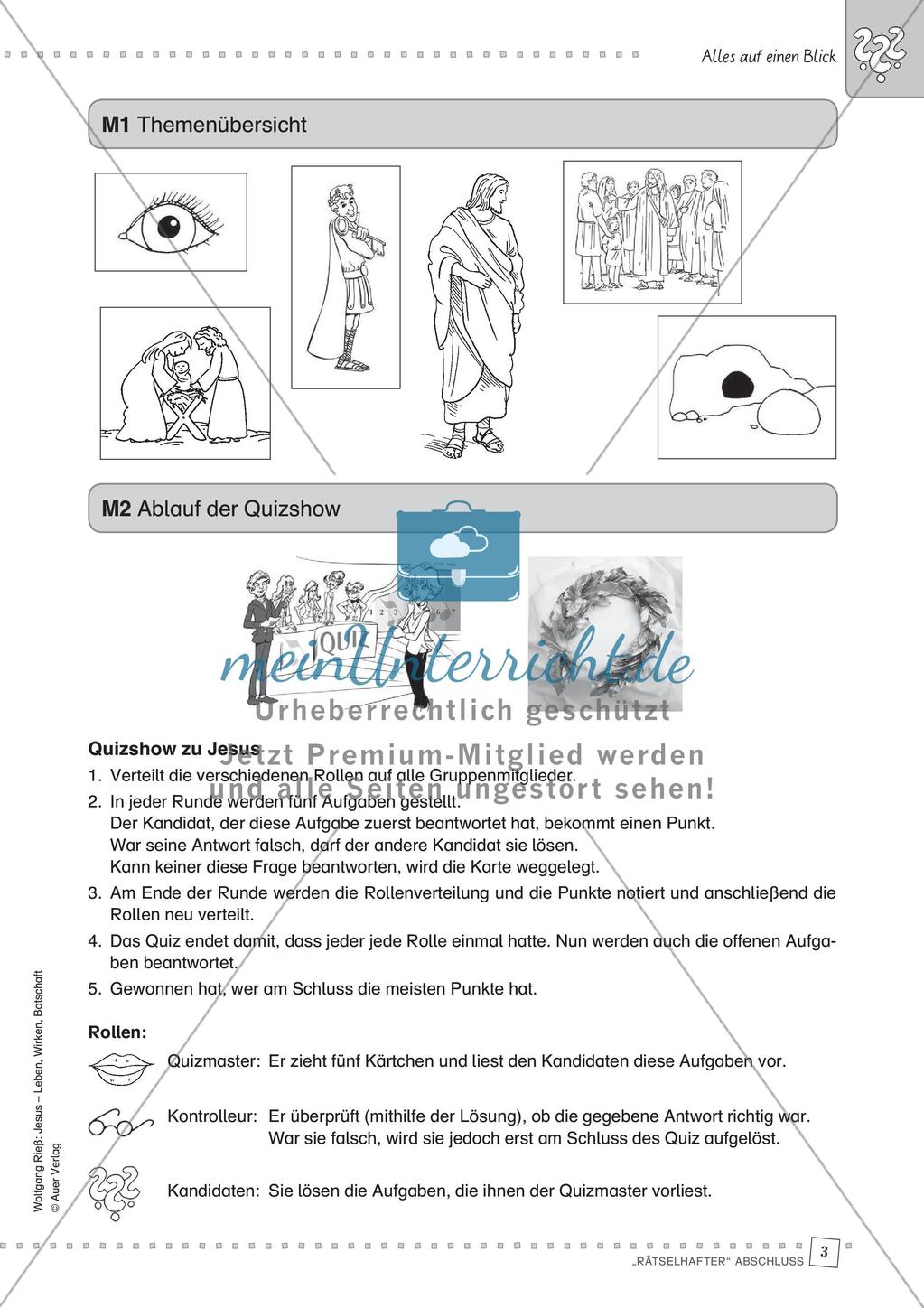 Quiz zum Leben und zur Botschaft Jesu Preview 5