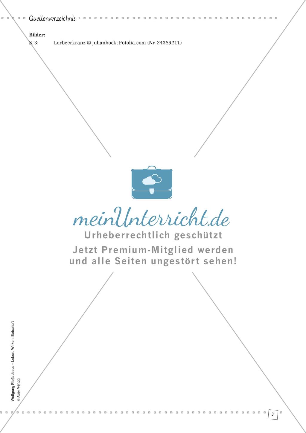Quiz zum Leben und zur Botschaft Jesu Preview 9
