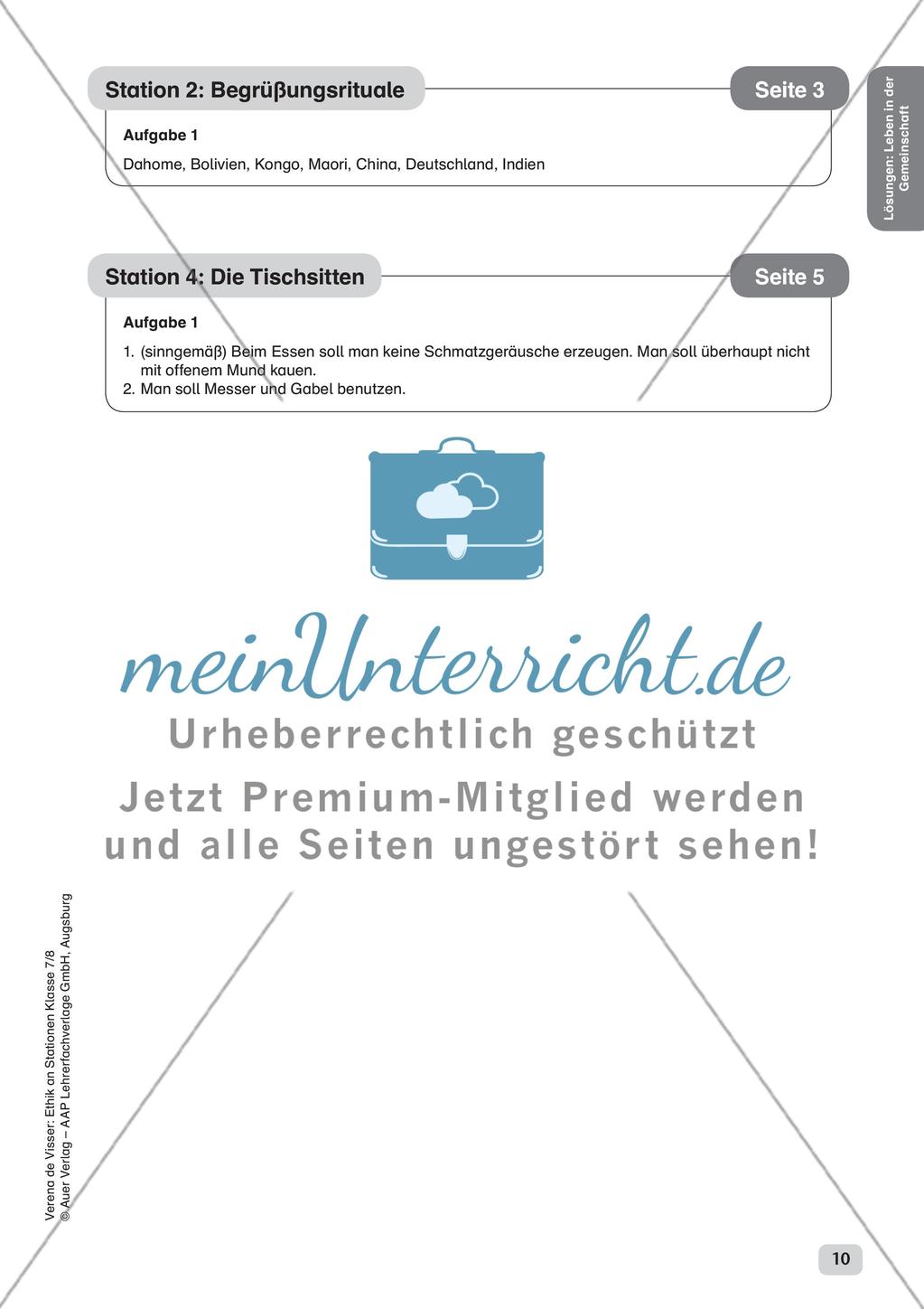 Ethik an Stationen: Leben in der Gemeinschaft Preview 12