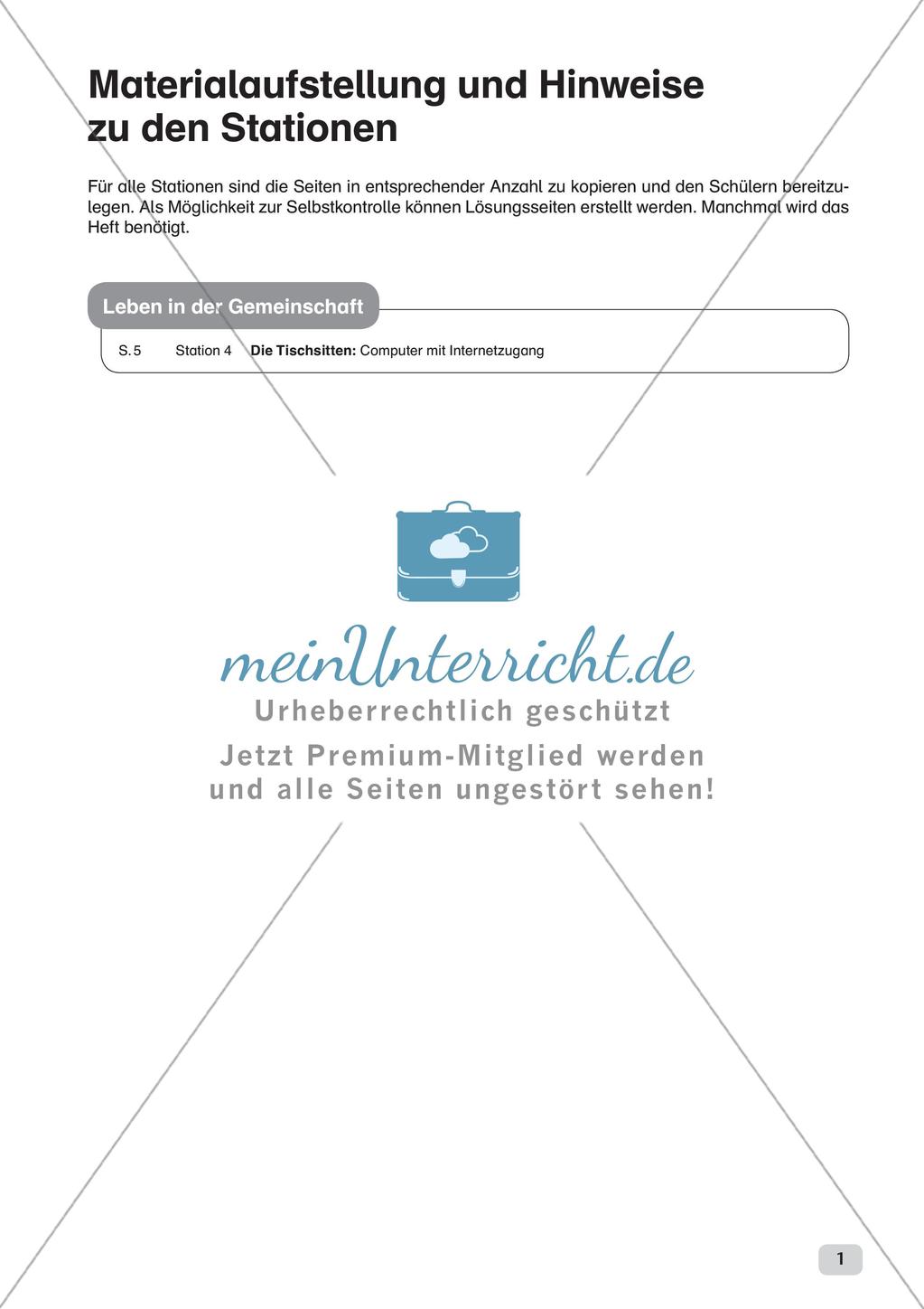 Ethik an Stationen: Leben in der Gemeinschaft Preview 3