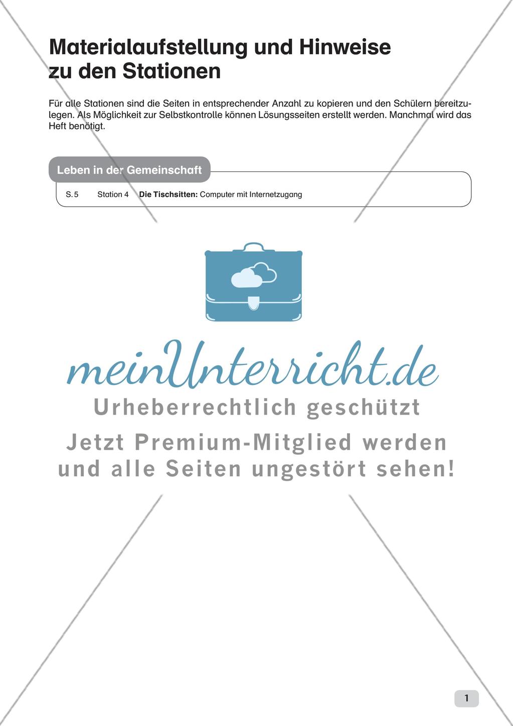 Ethik an Stationen: Leben in der Gemeinschaft Preview 3