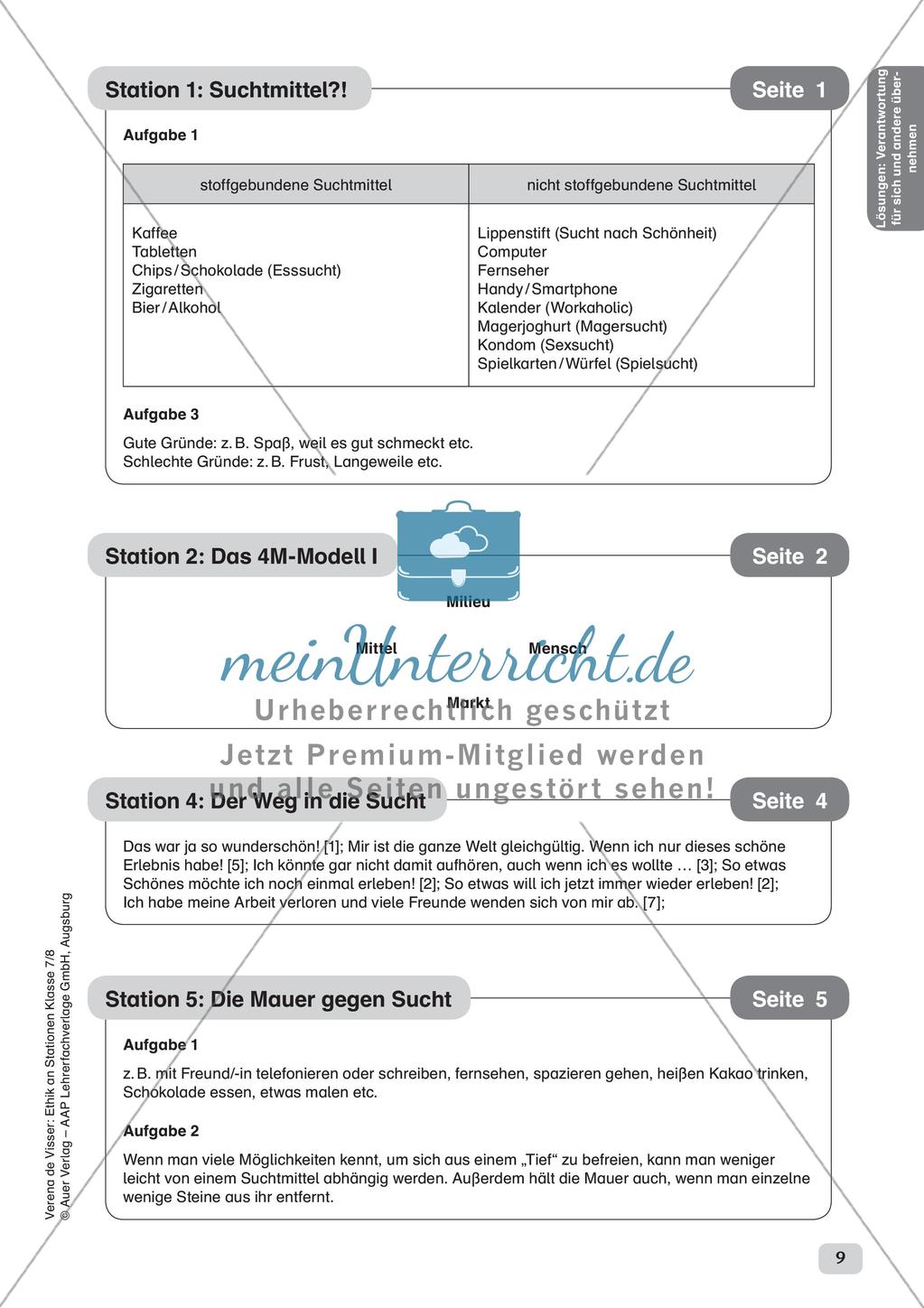 Ethik an Stationen: Verantwortungsübernahme für sich und andere Preview 11