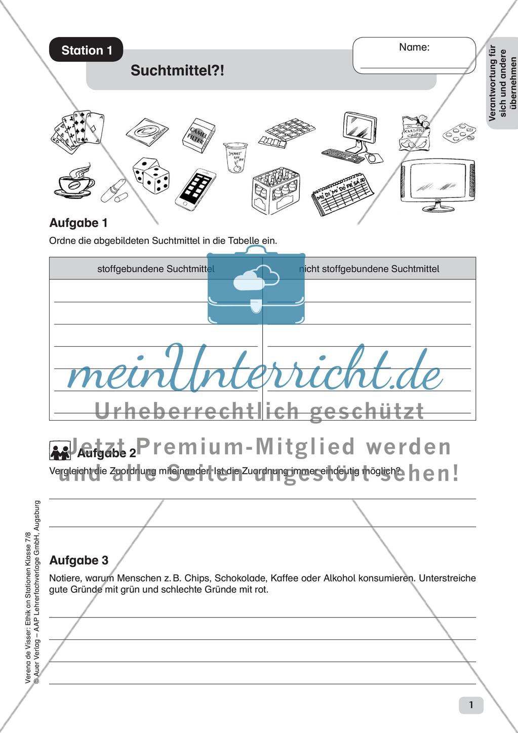 Ethik an Stationen: Verantwortungsübernahme für sich und andere Preview 3
