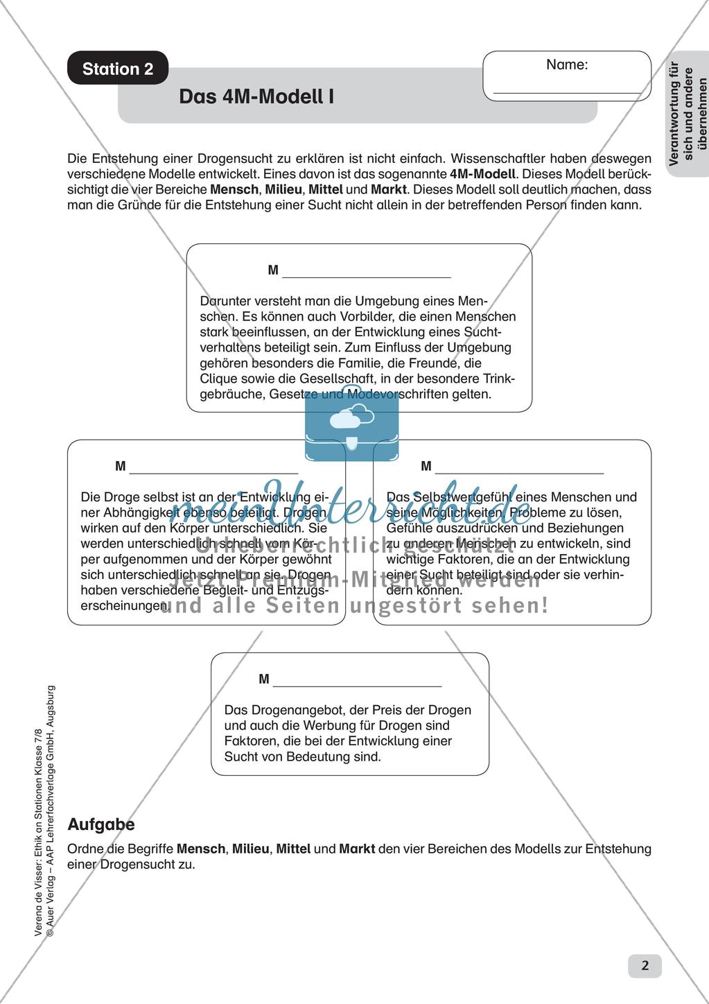 Ethik an Stationen: Verantwortungsübernahme für sich und andere Preview 4