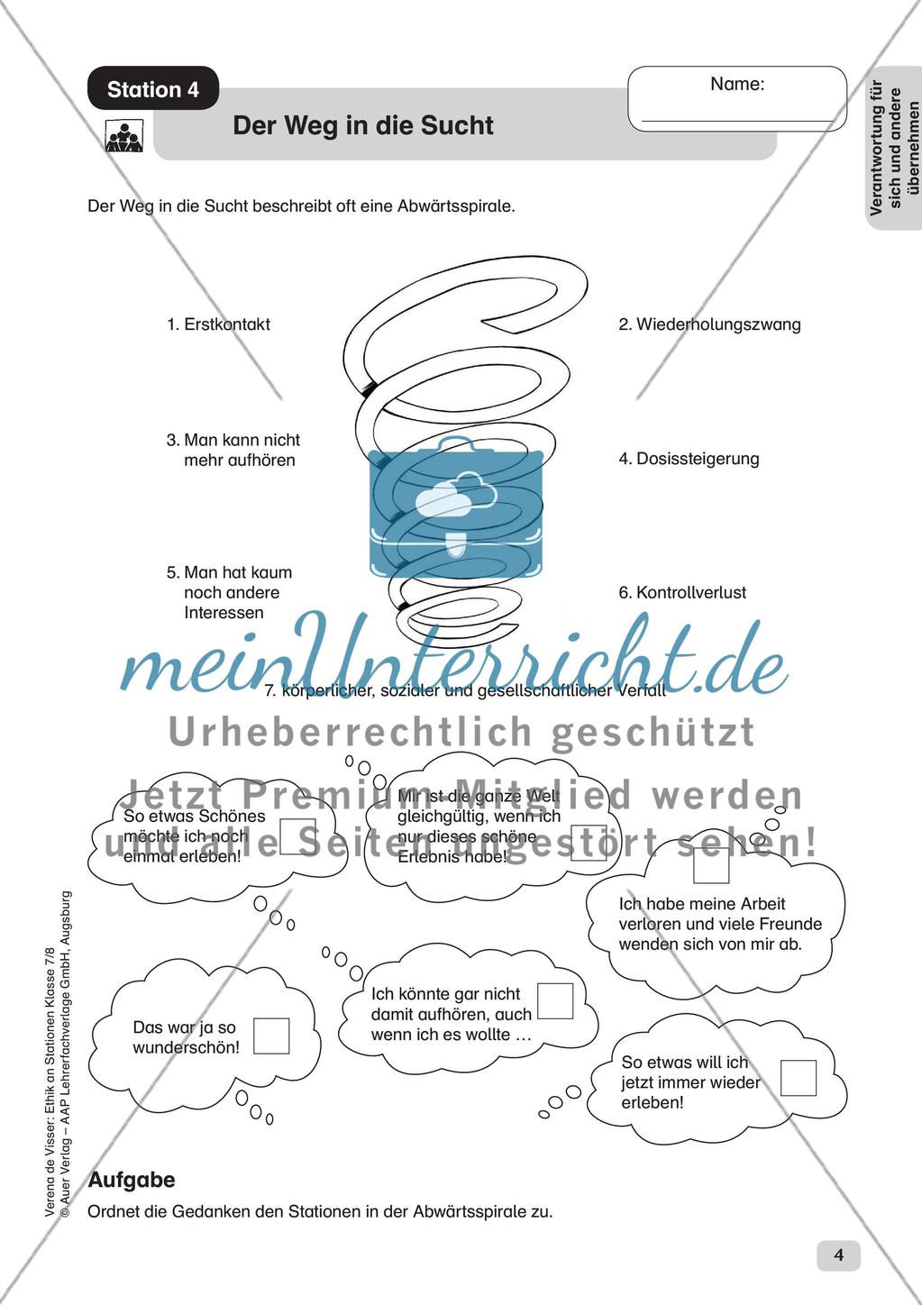 Ethik an Stationen: Verantwortungsübernahme für sich und andere Preview 6