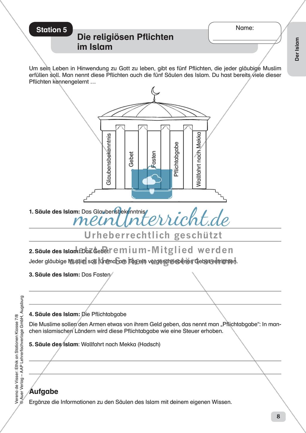 Ethik an Stationen: Der Islam Preview 10
