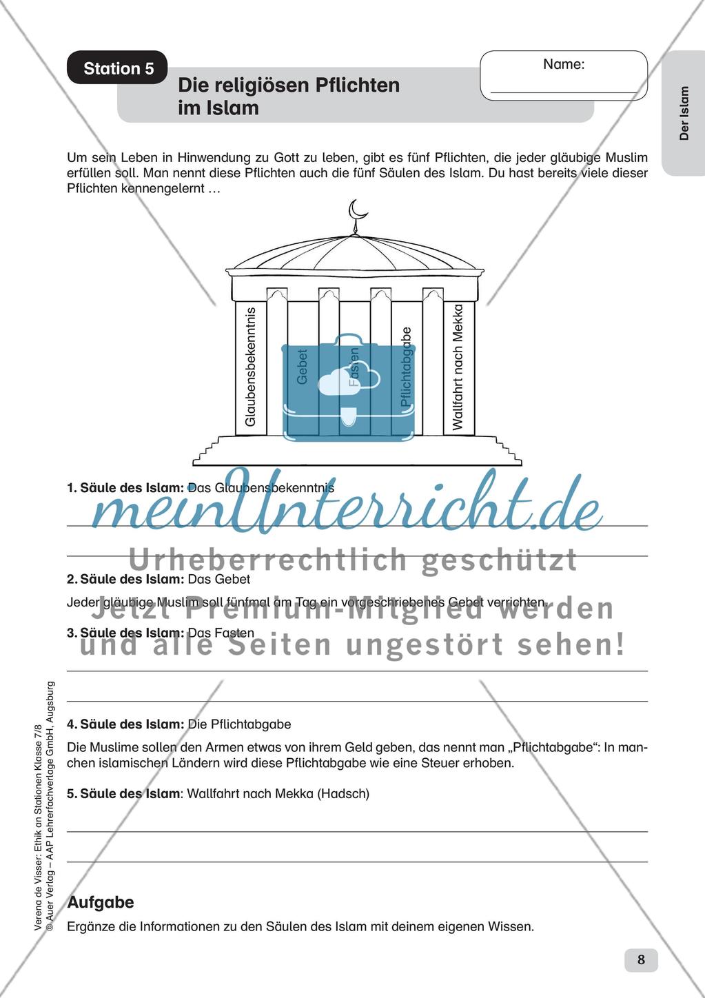 Ethik an Stationen: Der Islam Preview 10