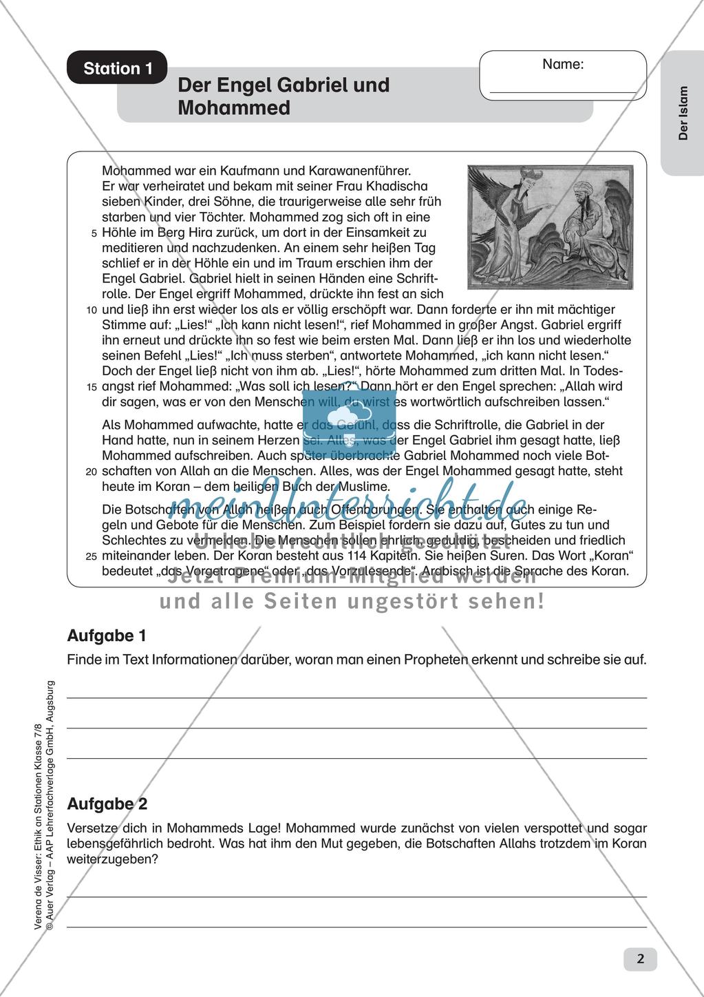 Ethik an Stationen: Der Islam Preview 4