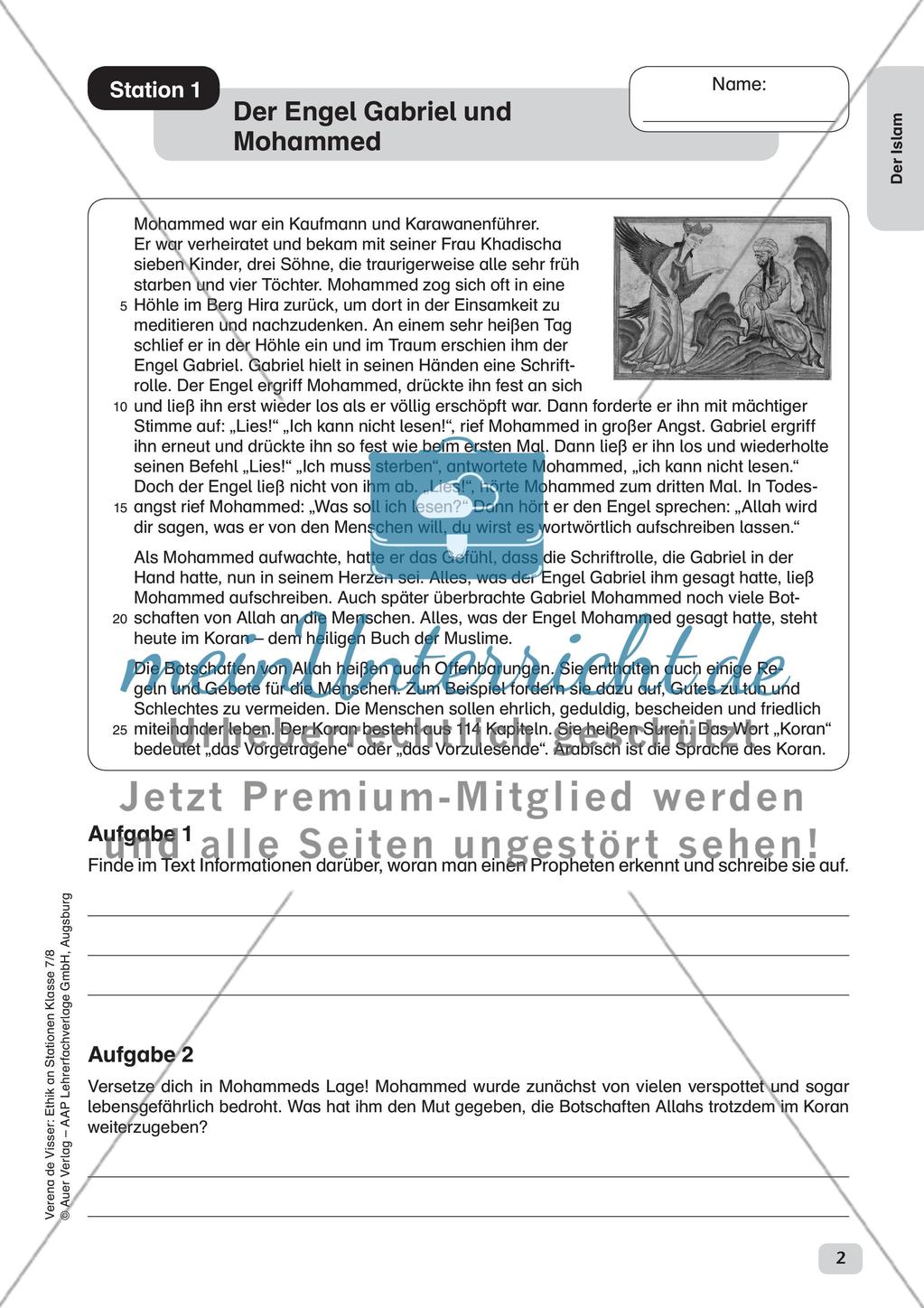 Ethik an Stationen: Der Islam Preview 4