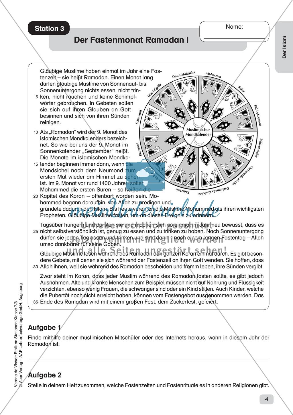 Ethik an Stationen: Der Islam Preview 6