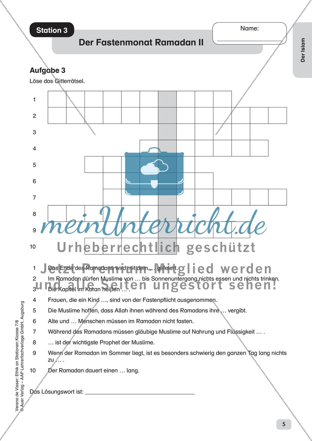 Ethik an Stationen: Der Islam Preview 7