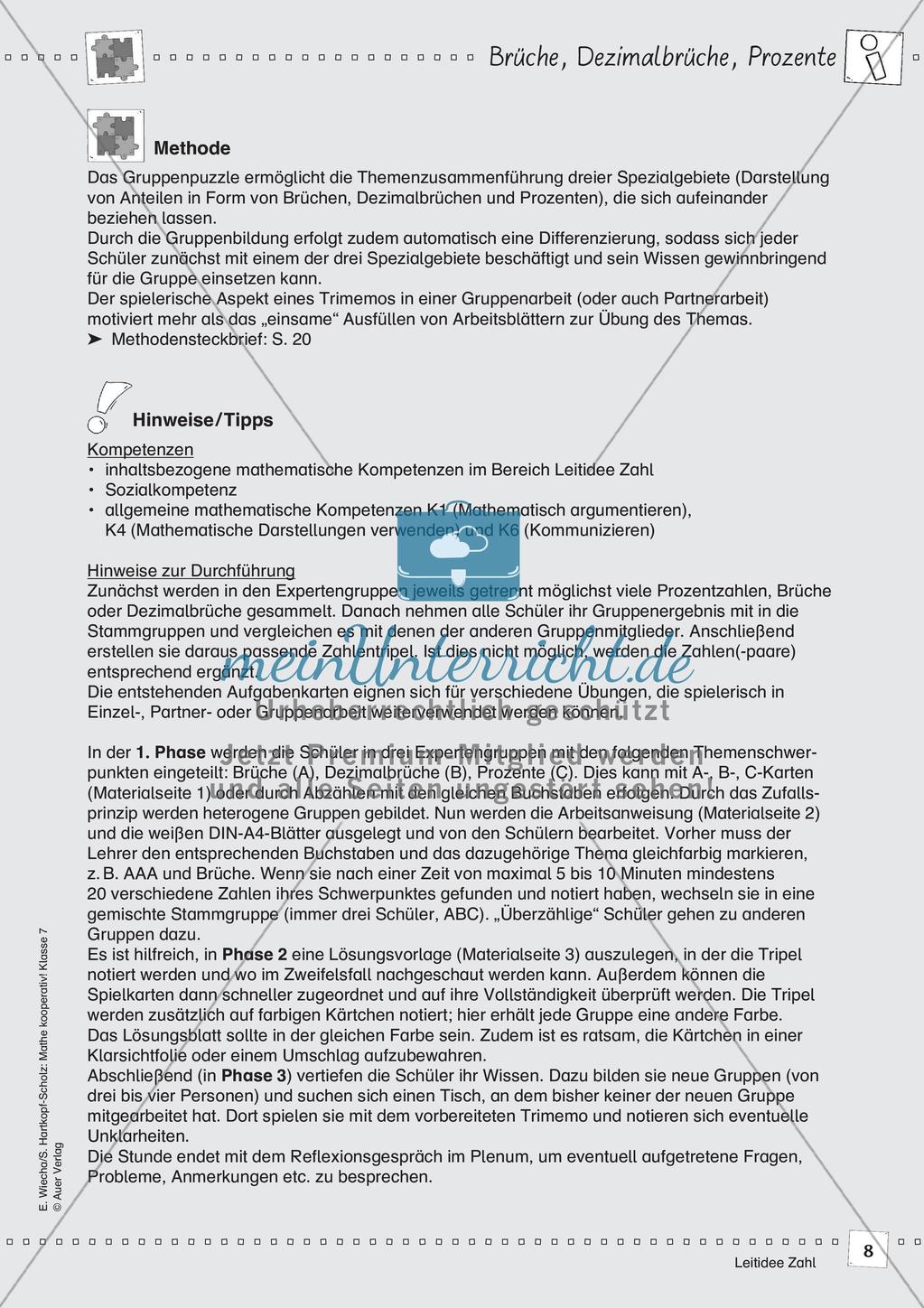 Kooperative Methoden - Rationale Zahlen Preview 10