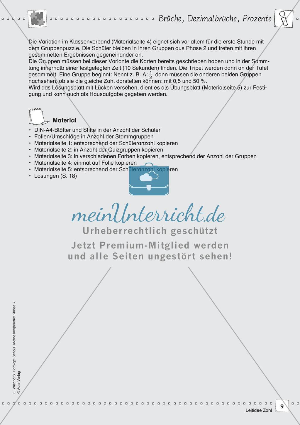 Kooperative Methoden - Rationale Zahlen Preview 11