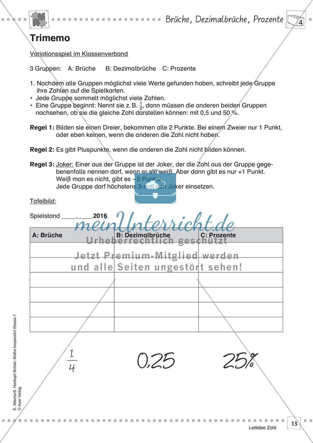 Kooperative Methoden - Rationale Zahlen Preview 15