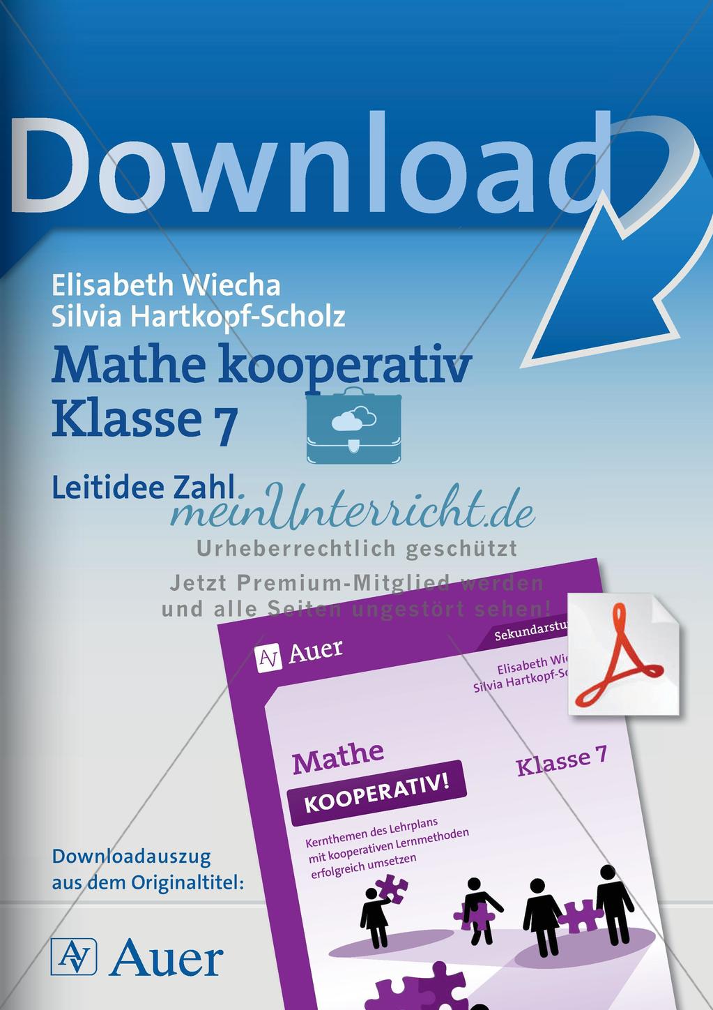 Kooperative Methoden - Rationale Zahlen Preview 1