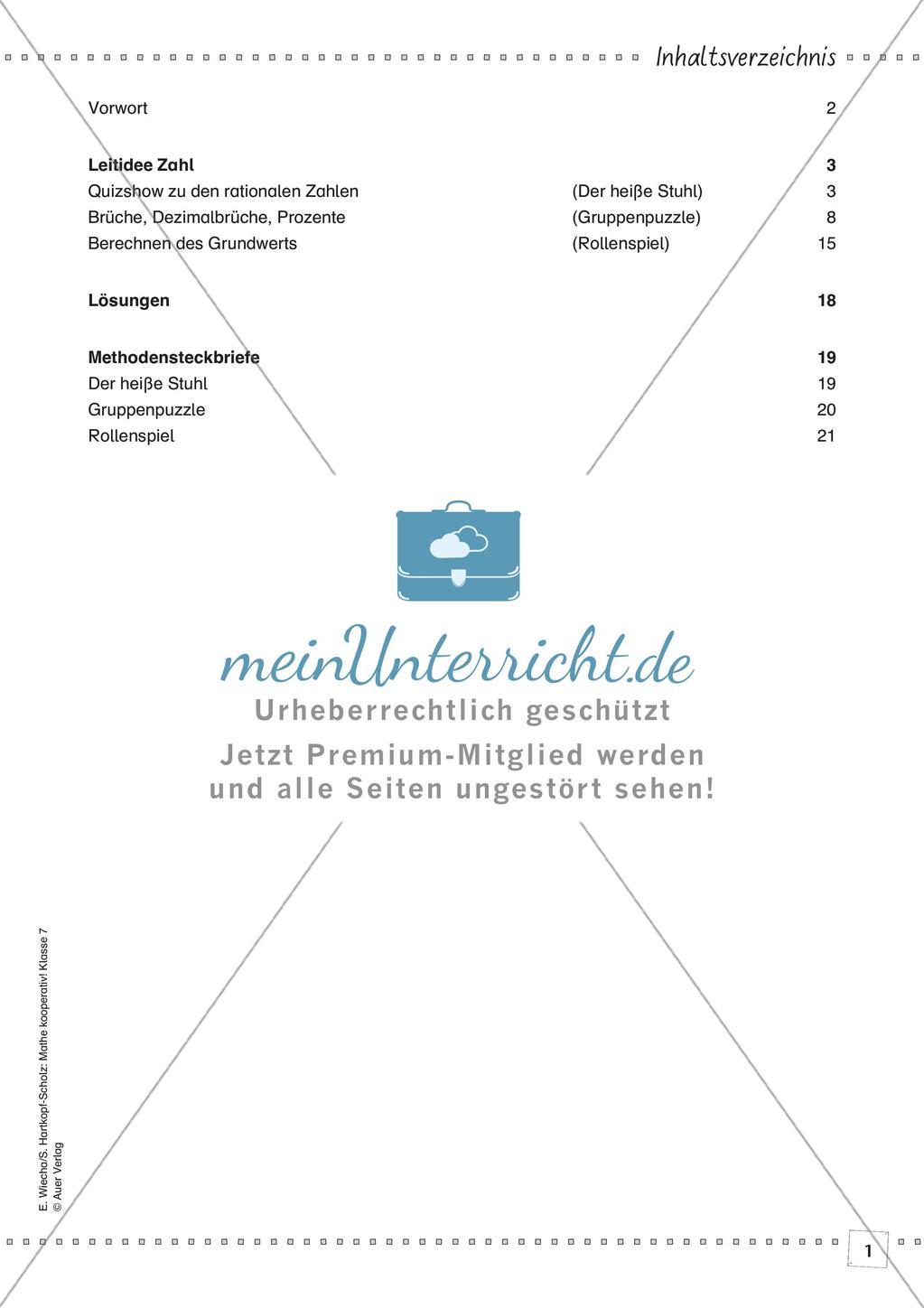 Kooperative Methoden - Rationale Zahlen Preview 3