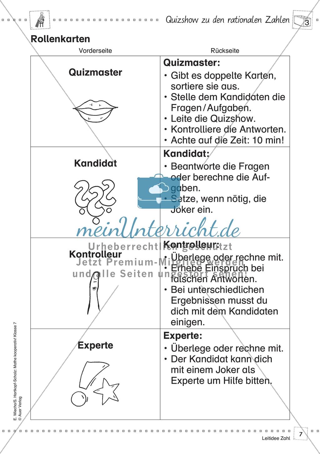 Kooperative Methoden - Rationale Zahlen Preview 9