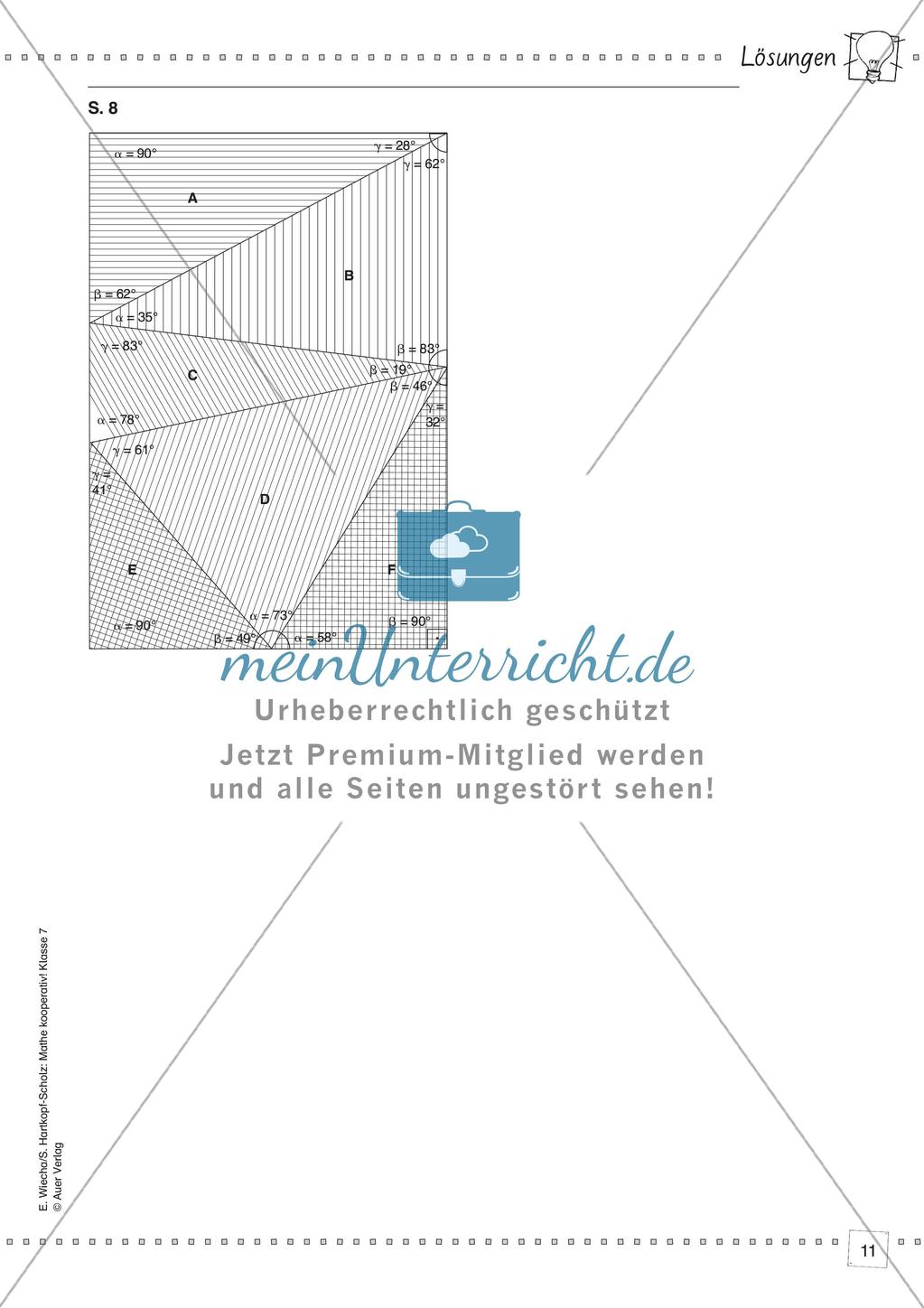 Kooperative Methoden - Winkel und Winkelsummen Preview 13