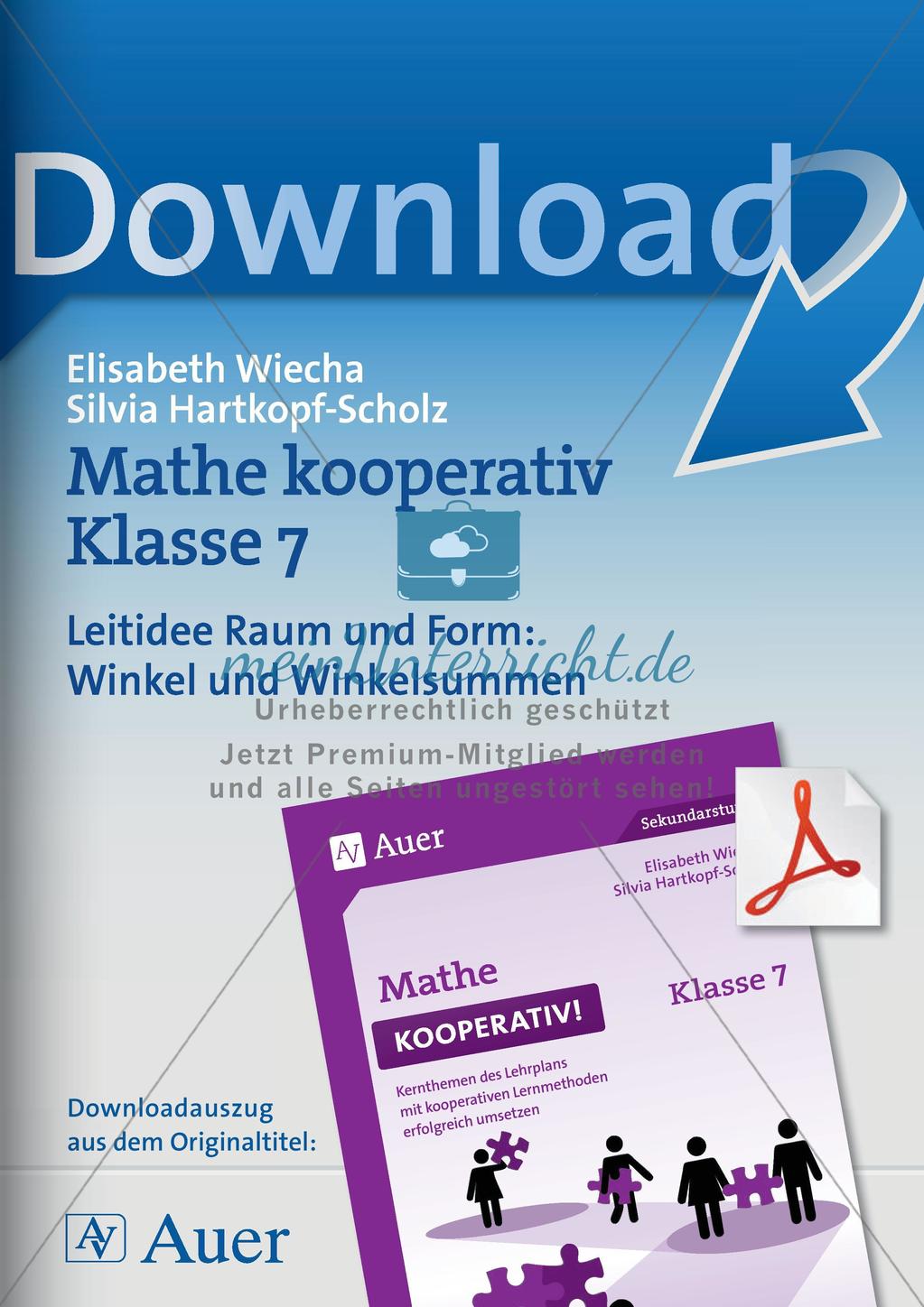 Kooperative Methoden - Winkel und Winkelsummen Preview 1