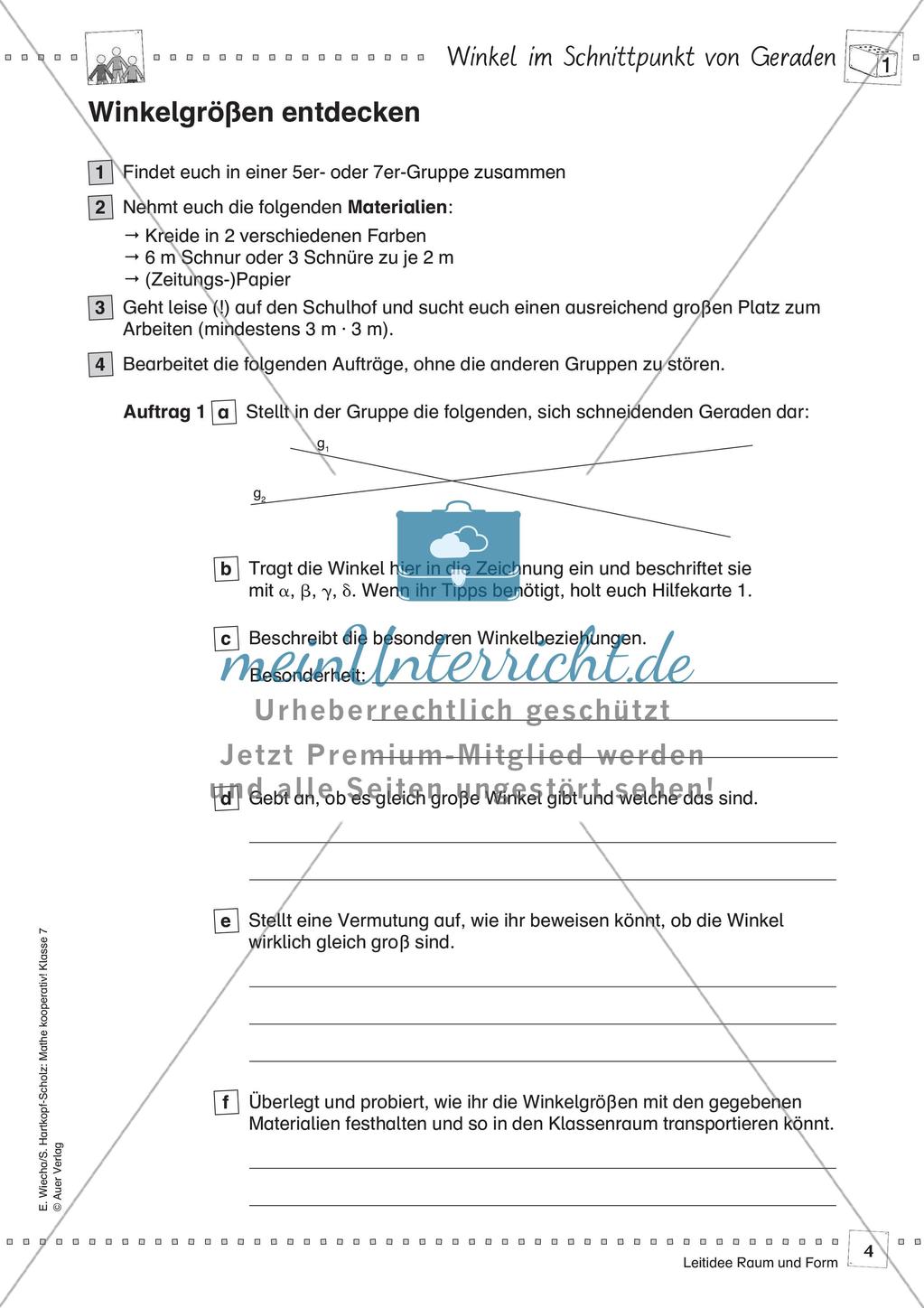 Kooperative Methoden - Winkel und Winkelsummen Preview 6
