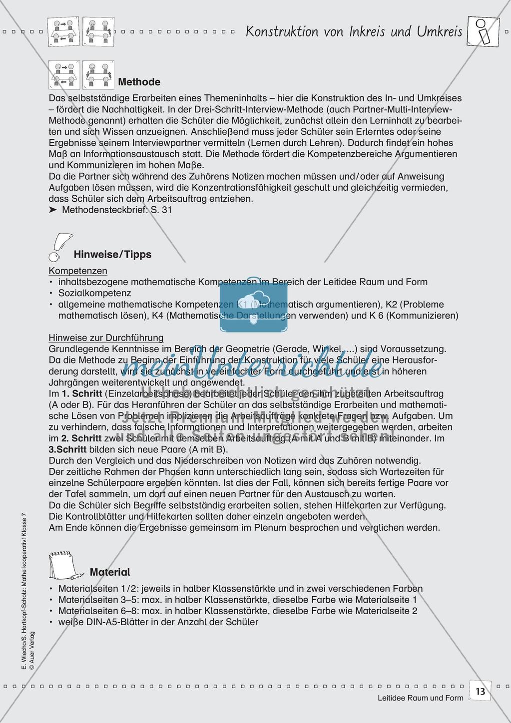 Kooperative Methoden - Dreiecke Preview 15