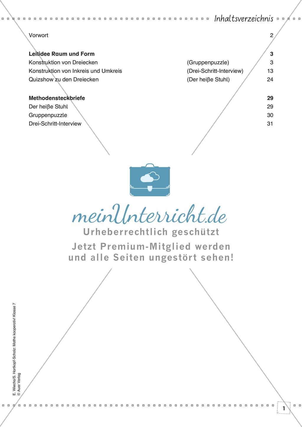 Kooperative Methoden - Dreiecke Preview 3