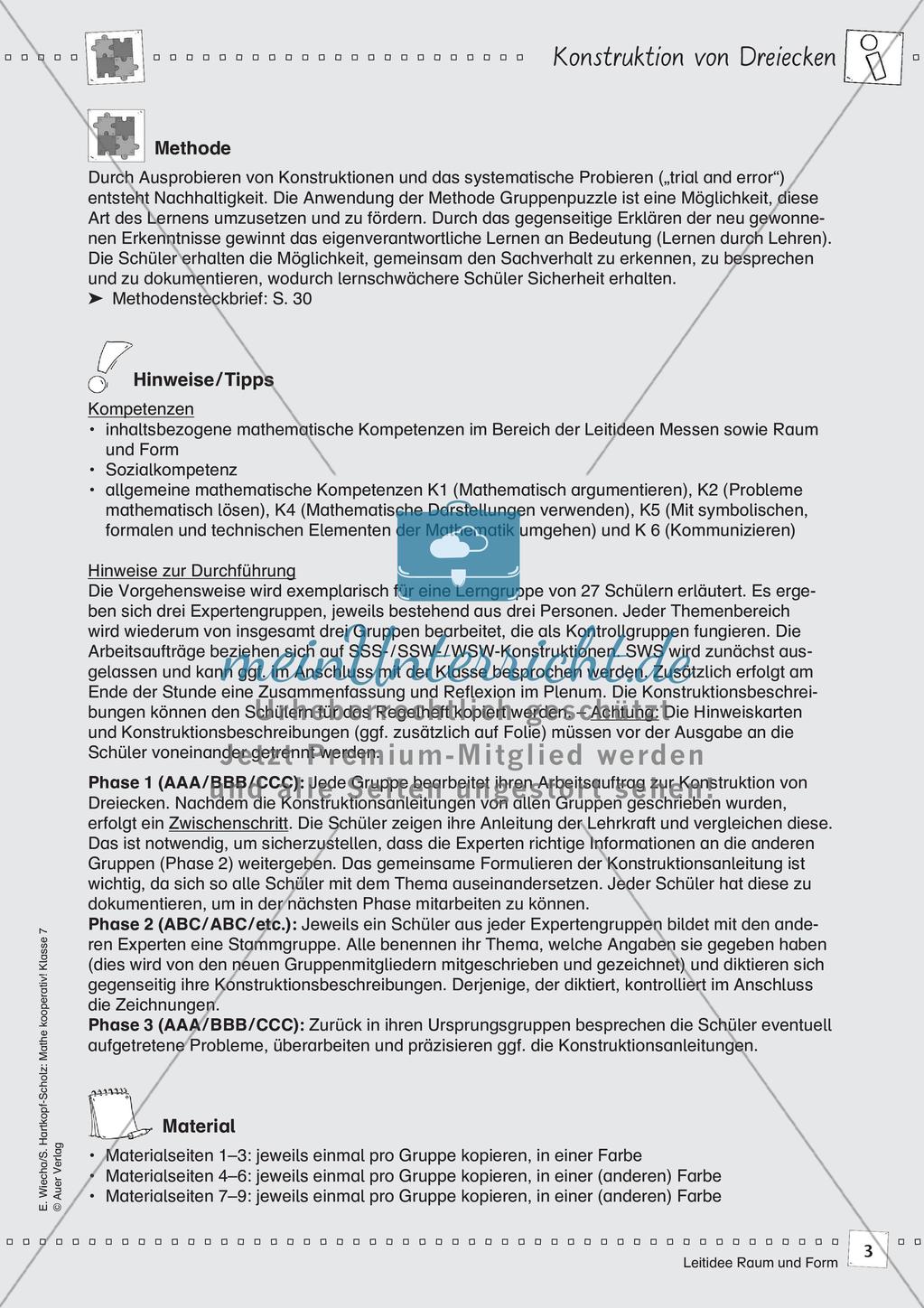 Kooperative Methoden - Dreiecke Preview 5