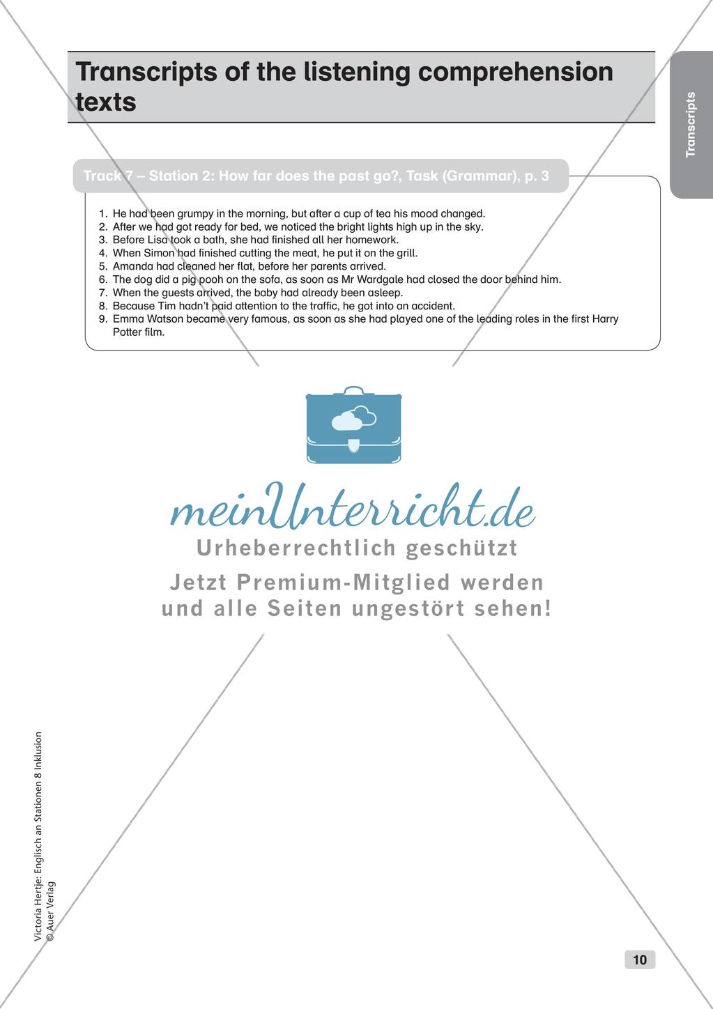 Stationenarbeit: Grammatik Preview 12