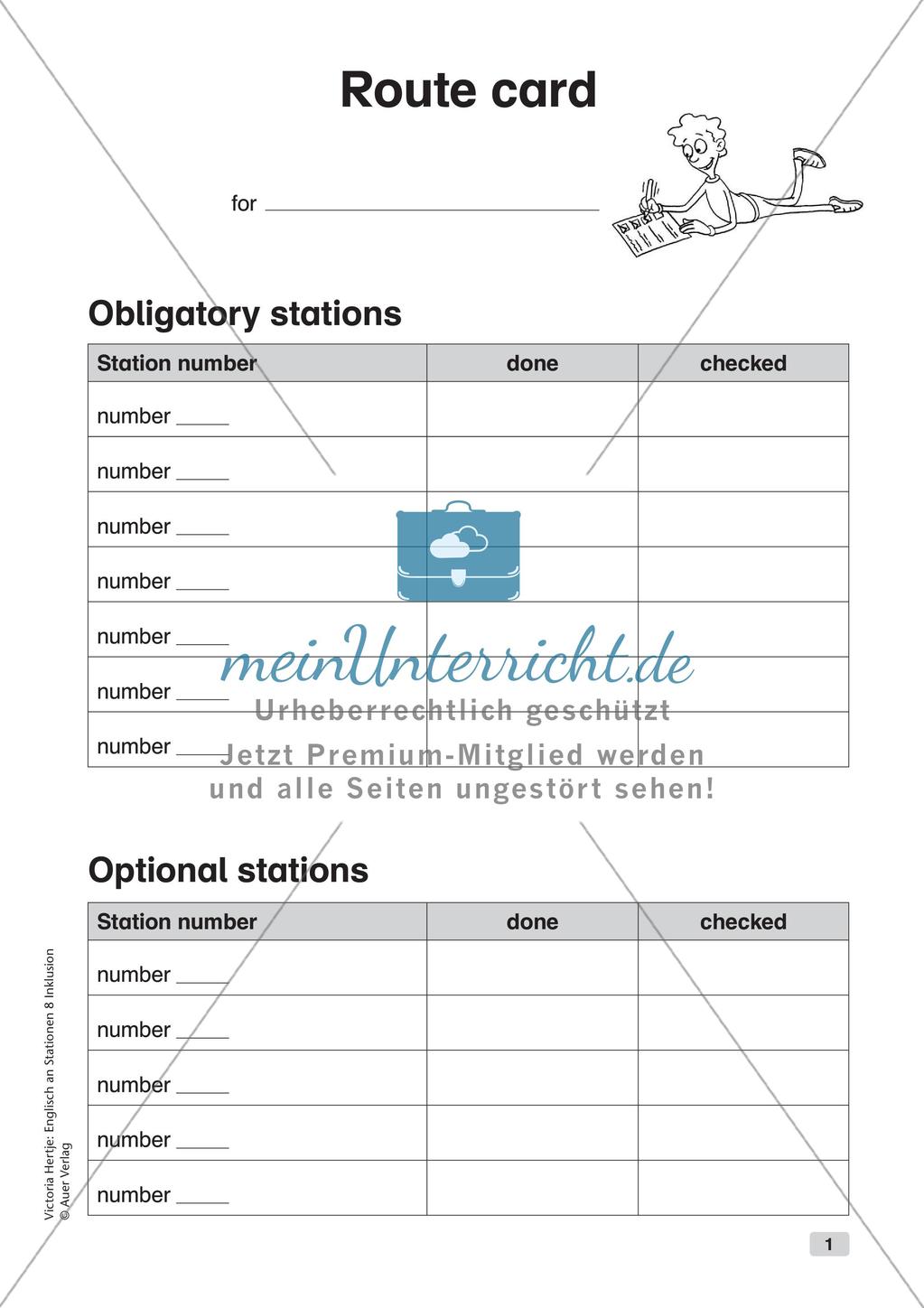 Stationenarbeit: Grammatik Preview 3