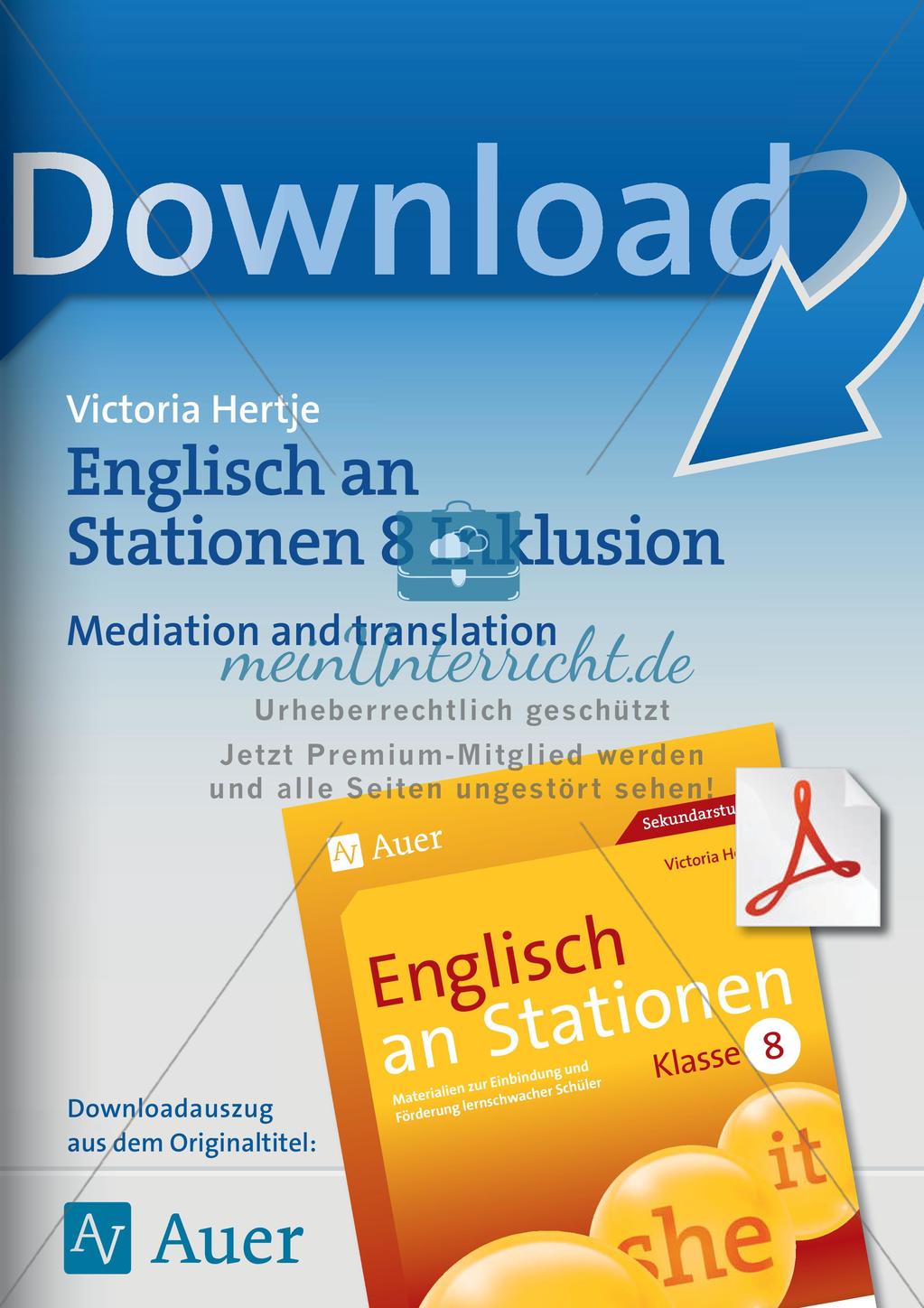 Stationenarbeit: Mediation and Translation Preview 1