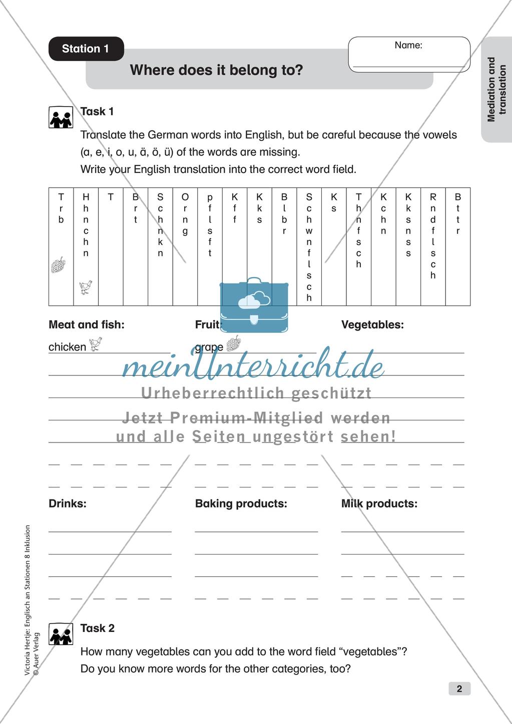 Stationenarbeit: Mediation and Translation Preview 4