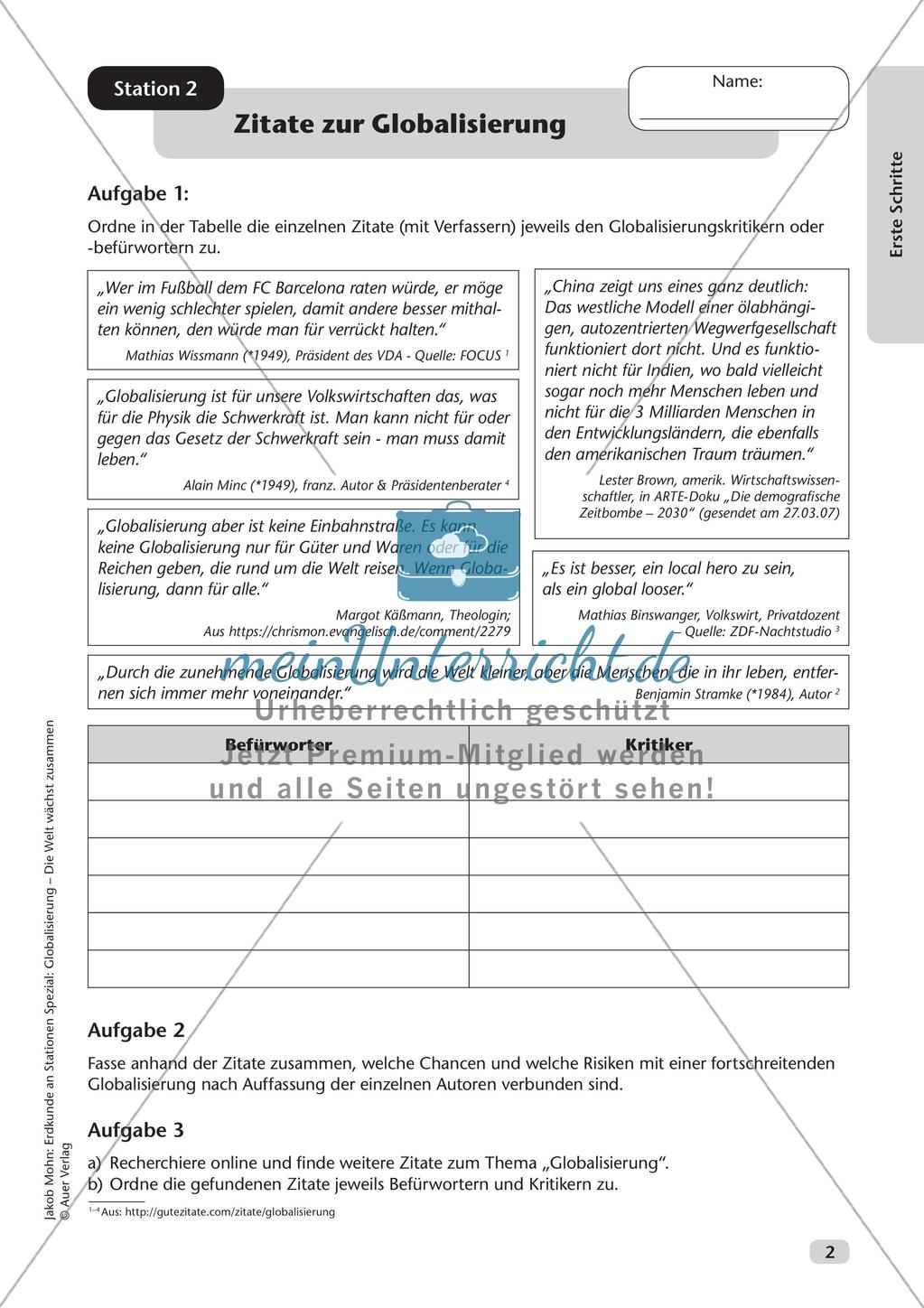 Globalisierung: Definition, Chancen und Risiken Preview 4