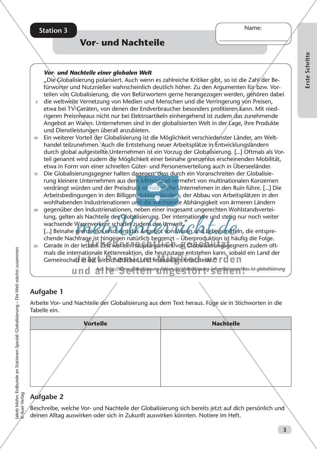 Globalisierung: Definition, Chancen und Risiken Preview 5