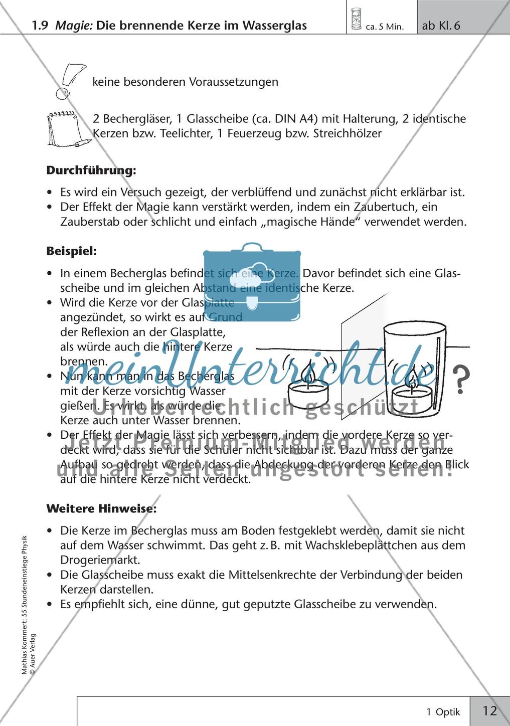 Stundeneinstiege: Optik Preview 14