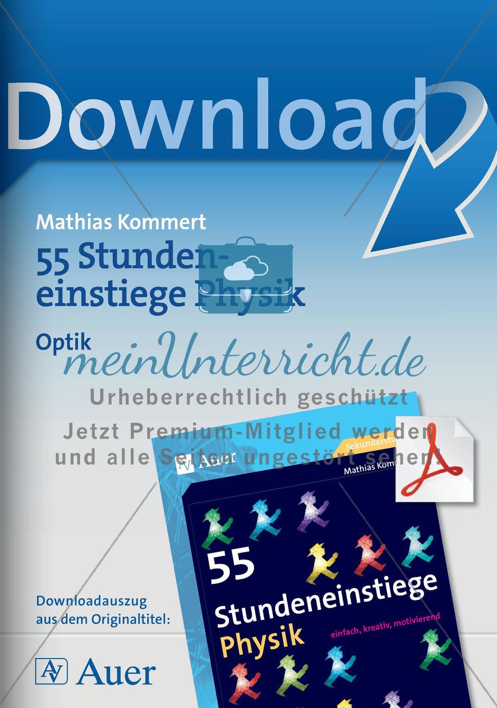 Stundeneinstiege: Optik Preview 1