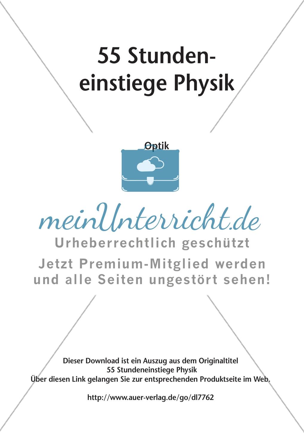 Stundeneinstiege: Optik Preview 2