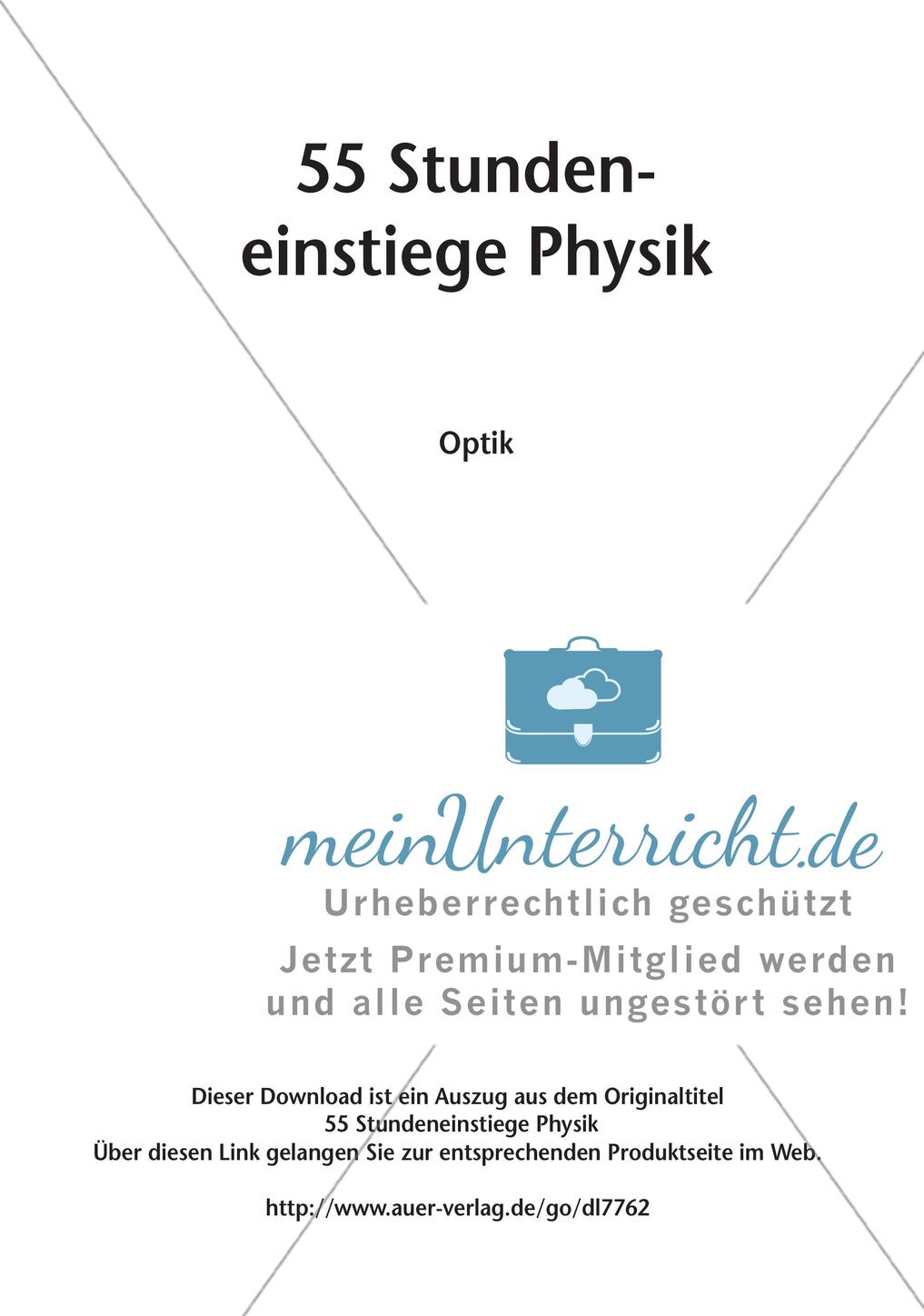 Stundeneinstiege: Optik Preview 2