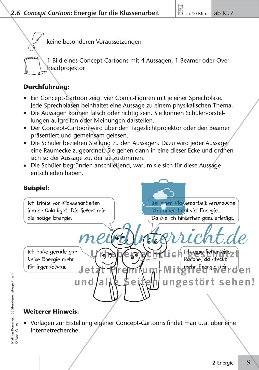 Stundeneinstiege: Energie Preview 11